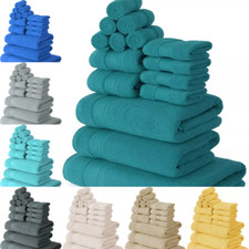 Luxury Egyptian Cotton Towels Thick 600 GSM Ultra Soft Face Hand Bath Towels