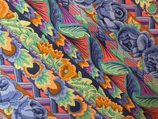 1 yard Kaffe Fassett ROMANY BLUE GP 39 100% COTTON Original