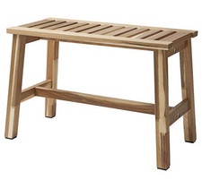 IKEA STOREDAMM Bench, acacia, 63x31 cm, 205.761.62