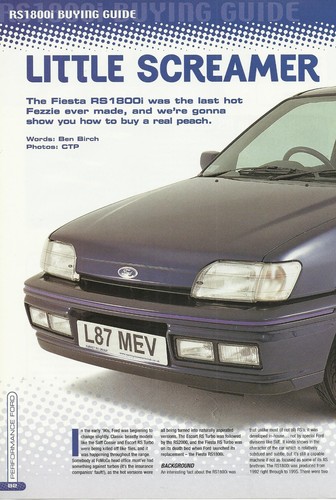 Ford fiesta rs1800i - ford,