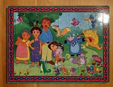 Dora The Explorer 48 Piece Wooden Jigsaw Puzzle Fun Kids Childs Toy