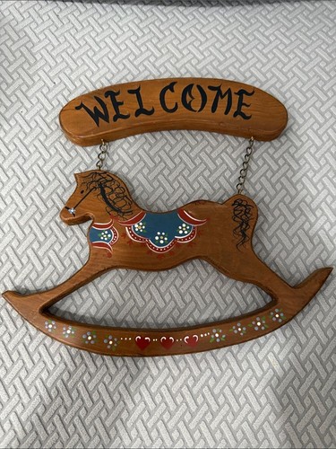 Handmade wooden rocking horse - handmade,