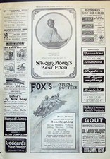 Antique Old Print 1910 Savory