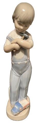 Lladro 4897 mechanic - mechanic, boy