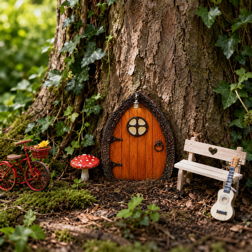 Fairy garden doors - doors, wooden