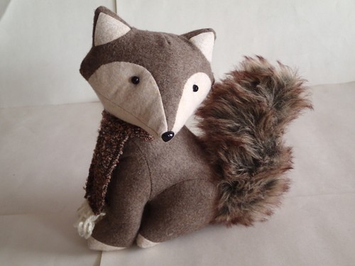 Cute fox plush stuffed animal - plush,