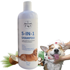 TQT Dog Shampoo & Conditioner - 5-in-1 Pet Wash for Dogs & Cats
