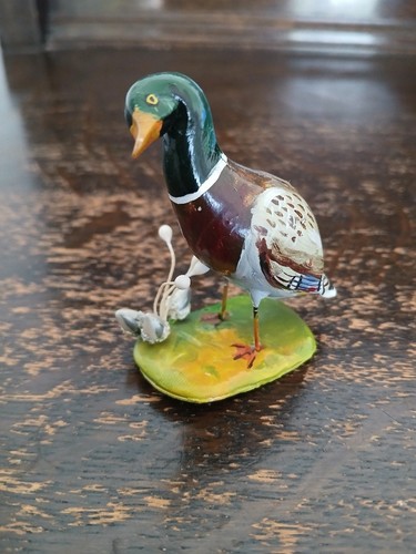 Vintage hand painted mallard - vintage,