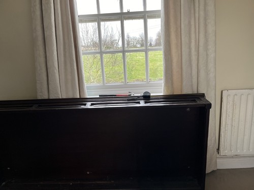 Solid oak half tester - solid,
