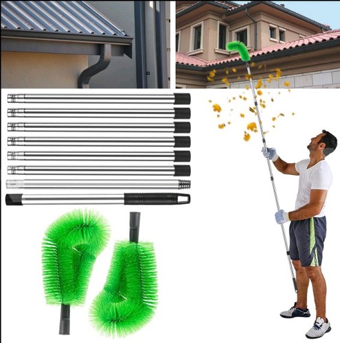 Telescopic gutter cleaner with - gutter,