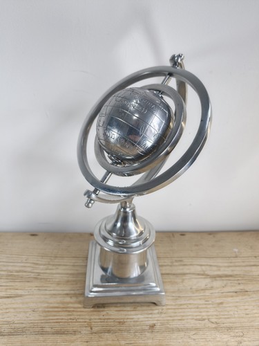 Vintage chrome armillary
