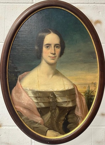 Antique 19th century portrait - century,