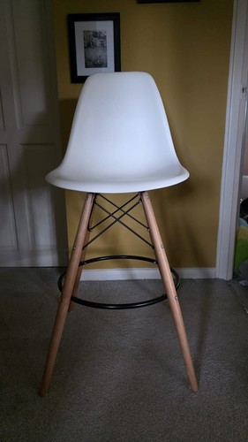 Replica eames dsw stool - dsw, white