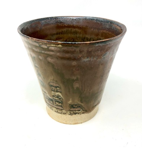 Grindon studio pottery beaker - studio,