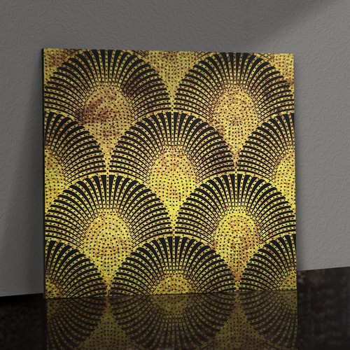 Metal art deco peel and - peel,