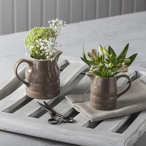 Churn jug mocha - jug, porcelain