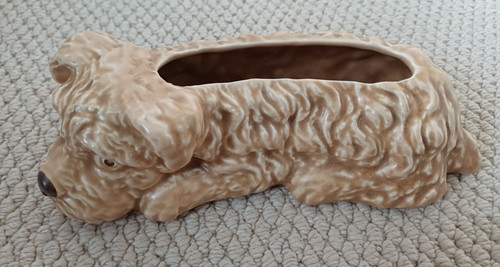 Sylvac beige terrier dog posy