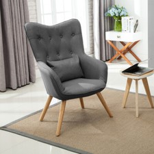 Upholstered Fabric Wingback