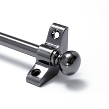 13 X Antique Pewter Stair Rods - 3/8" x 28.5" - Simplicity -  Round Finial