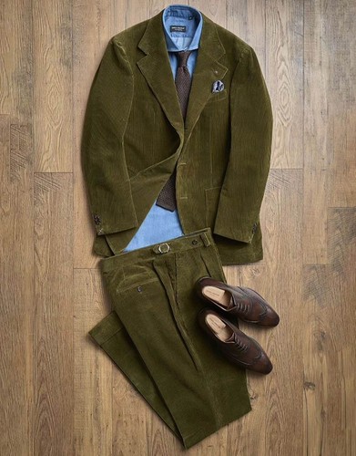 Men corduroy suit - men's,