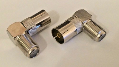 Socket coax female - f, 90