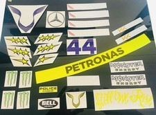 Motorsport Helmet Stickers F 1 2022 Lewis H Custom Set Full Size 1.1 One