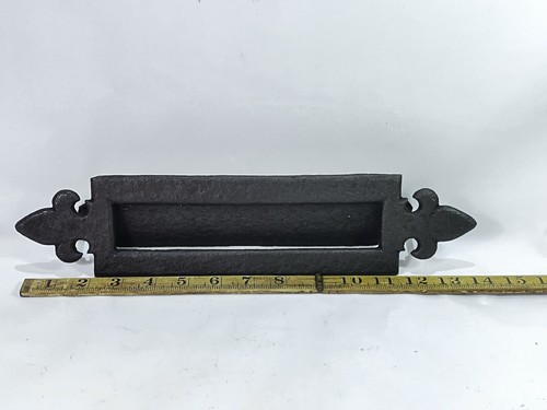Antique iron letter box - antique,
