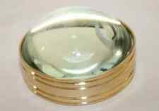 Glass Heavy Brass Desk 2"