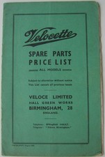 Velocette ALL MODELS Spare