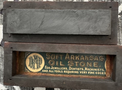 Vintage carpenters oil stone