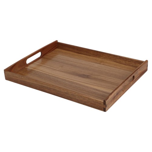 Acacia wood serving tray with - tray,