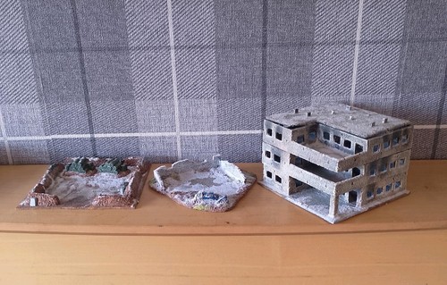 Ruined city table top - city,