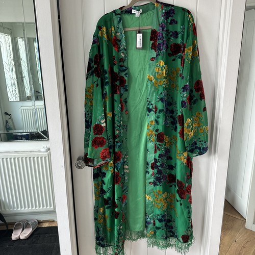 Warehouse green velvet fringe - ,