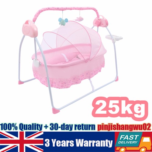 Pink electric baby rocker - pink,