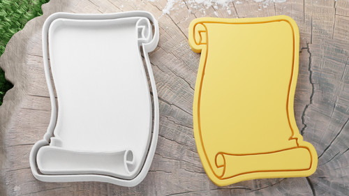 Scroll letter cookie cutter - scroll,