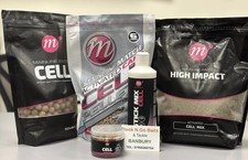 MAINLINE CELL, BUNDLE Boilies,pellets,Wafters, Stick Mix High Impact Ground Bait