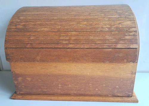 Antique oak rolltop tambour - antique,
