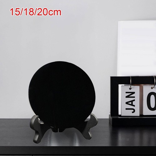 Black obsidian disc - obsidian,