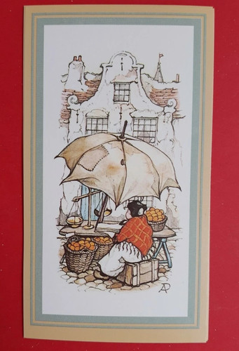 Market women decoupage - decoupage, mini