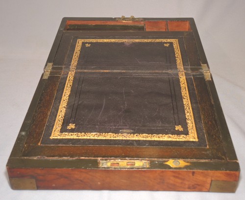 Antique wooden writing slope - wooden,