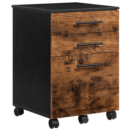 Drawer file cabinet - 3-drawer, wooden