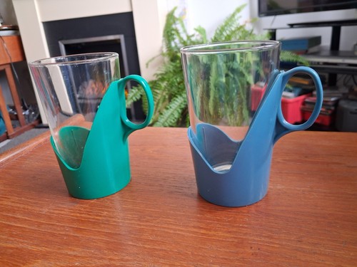 Two vintage arcoroc glass - vintage,