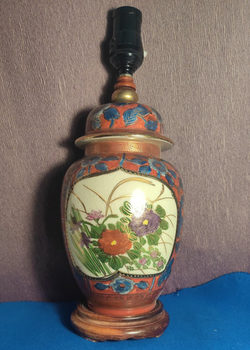 Japanese satsuma table lamp - japanese,