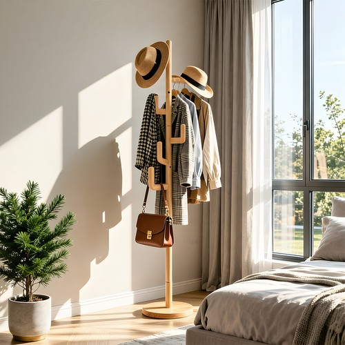 Coat hat racks solid wooden - racks,