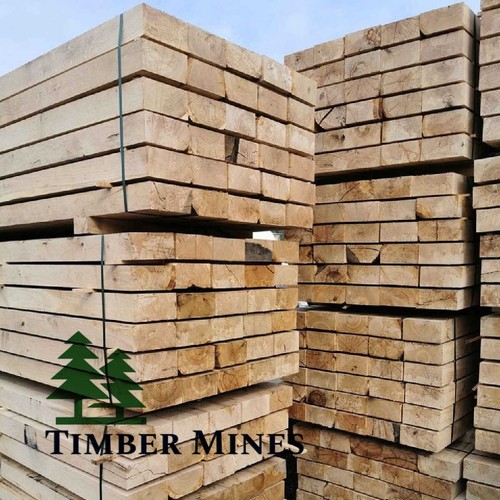 Green oak sleepers and - oak, planks