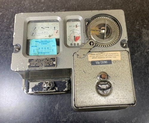 Vintage electric coin meter - electric,