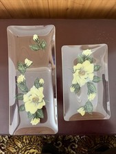 Vintage glass sandwich plate