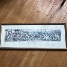 Vintage Aquatinted Henry Thomas Alken Hunting Scene Etching