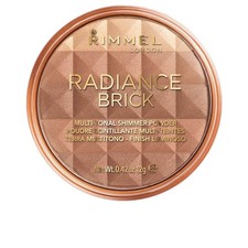 Rimmel London Radiance Shimmer Brick Pressed Bronzer, Light-As-Air Contouring...