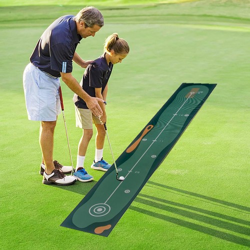 Golf putting mat training - training, aid